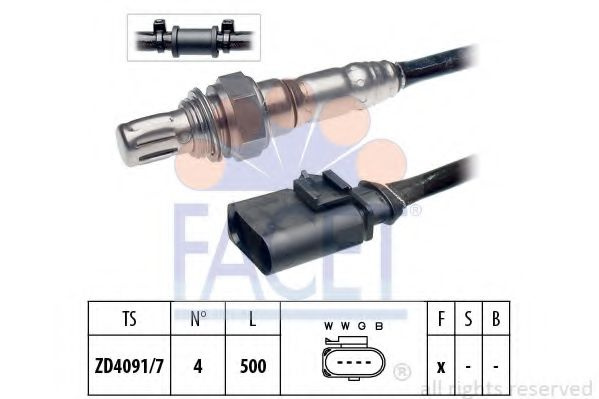 Sonda Lambda VW EOS (1F7, 1F8) (2006 - 2016) FACET 10.8127