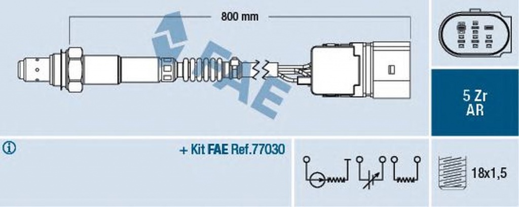 Sonda Lambda VW GOLF IV Variant 1J5 FAE 75355