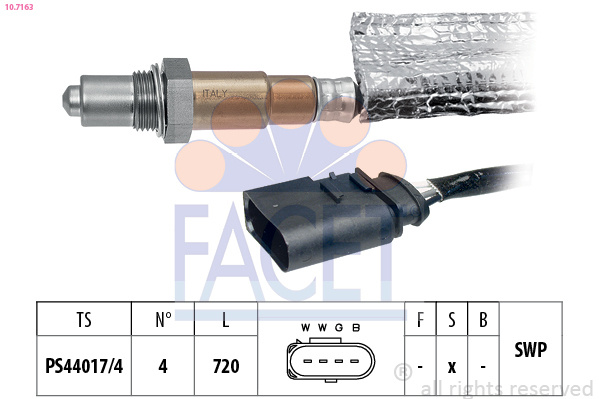 Sonda lambda # Vw Jetta 1998 1999 2000 2001 2002 2003 2004 2005 # 10 7163 # FACET
