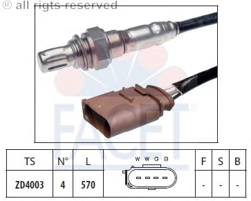 Sonda lambda # Vw Jetta 2000 2001 2002 2003 2004 2005 # 10 7090 # FACET