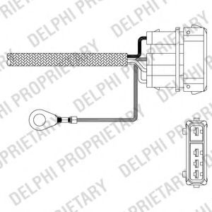 Sonda Lambda VW JETTA Mk II (19E, 1G2, 165) (1983 - 1992) DELPHI ES11010-12B1