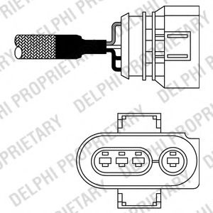 Sonda Lambda VW PASSAT (3A2, 35I) (1988 - 1997) DELPHI ES10568-12B1