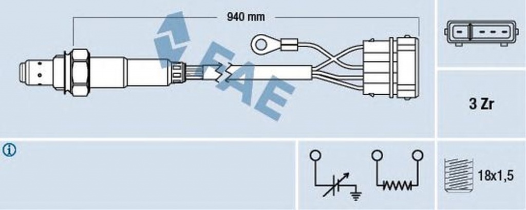 Sonda Lambda VW PASSAT Variant 3A5 35I FAE 77112