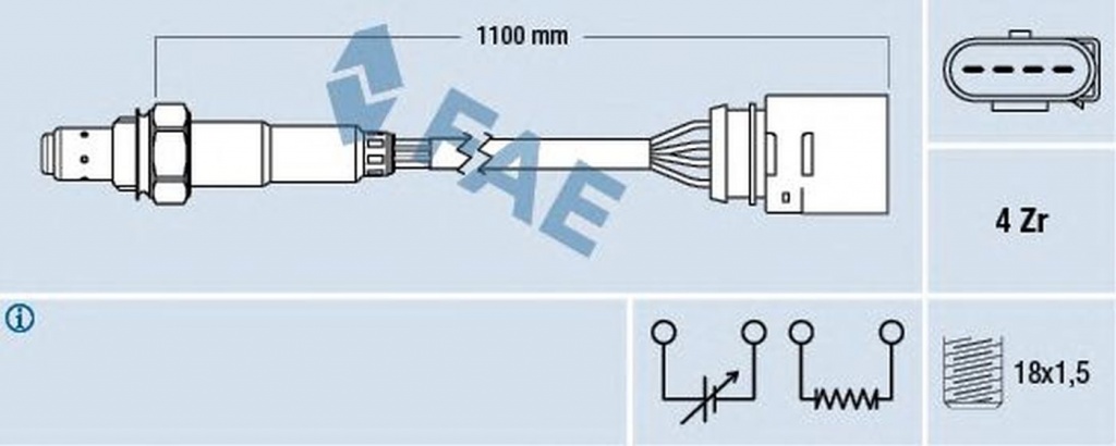 Sonda Lambda VW PASSAT Variant 3B6 FAE 77140