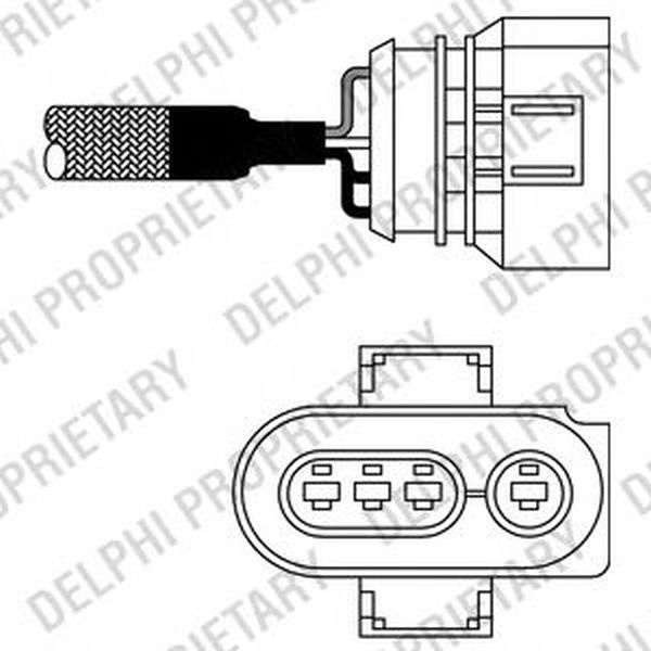 Sonda Lambda VW POLO CLASSIC 6KV2 DELPHI ES1056812B1