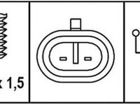 Sonda marsarier SAAB 9-3 combi YS3F HELLA 6ZF008621261