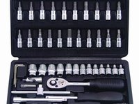 Sonic Flank socket set 1/4'', 6 pt. 46-pcs