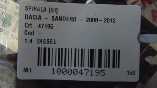 Spirala cu manete Dacia Sandero din 2010