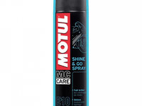 Spray cu solutie intretinere plastice MOTUL MC CARE E10 Shine and Go 400ml