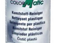 Spray curatare suprafete plastice interior/exterior cu efect antistatic COLORMATIC 400ml
