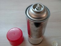Spray preumplut 400ml pentru preparare vopsele tip enamel contine acetona si DME cu sistem umplere tip tata