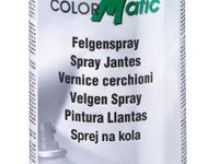 Spray vopsea argintie pentru jante COLORMATIC 400ml