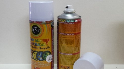 Spray vopsea cauciucata detasabila 002 alb