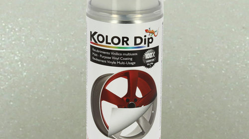 Spray vopsea cauciucata Kolor Dip Alb Metalic Perlat 400ml