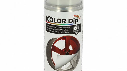 Spray vopsea cauciucata Kolor Dip Alb Metalic