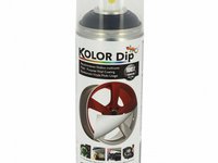 Spray vopsea cauciucata Kolor Dip Negru Metalic 400ml