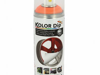 Spray vopsea cauciucata Kolor Dip Orange Fluorescent 400ml