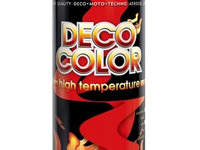 Spray Vopsea Decocolor 650°C Negru Mat 400ML