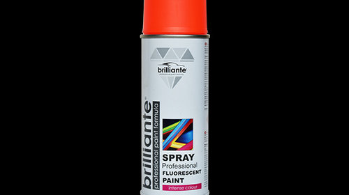 Spray Vopsea FluoRescent Rosu 400 ML Brillian