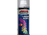 Spray vopsea Grafen Professional 400 ml, RAL 3000, rosu aprins