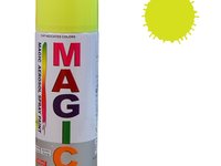 Spray vopsea MAGIC Galben Fluorescent , 400 ml.