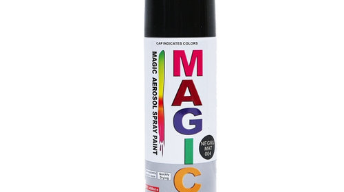 Spray vopsea MAGIC NEGRU MAT 450ml Cod: 004