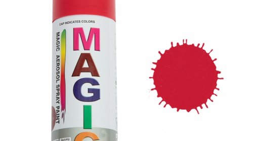 Spray vopsea MAGIC Rosu 250 , 400 ml.