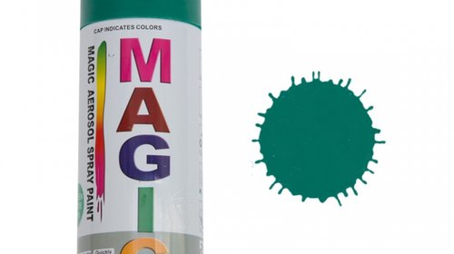 Spray vopsea MAGIC Verde 6016 , 400 ml.