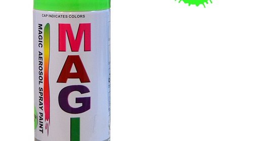 Spray vopsea MAGIC Verde Fluorescent , 400 ml