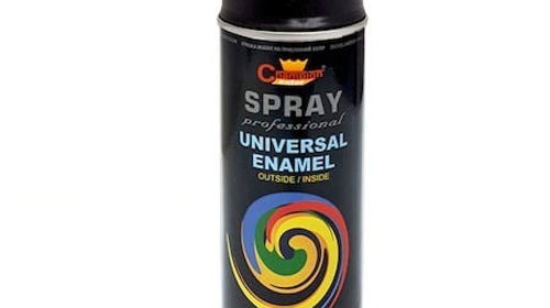 Spray vopsea Profesional CHAMPION Negru MAT 4