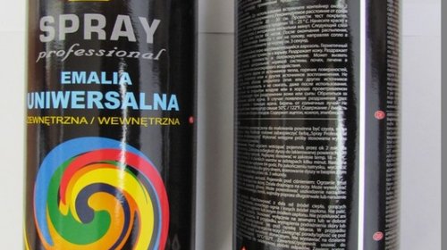 Spray vopsea Profesional CHAMPION RAL 9005 Negru LUCIOS 400ml