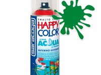 Spray vopsea Verde Deschis Ral 6029 HappyColor Acqua pe baza de apa, 400ml