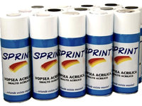 Sprint Spray Vopsea Negru Mat Rezistent Temperatura 400ML 4513