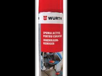 Spuma activa pentru curatat interior vehicul Wurth, 500 ml