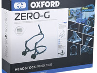 Stand Roata Moto Fata Oxford Zero-G Otel Negru OX265