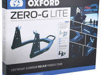 Stand Roata Moto Spate Oxford Zero-G Lite Aluminiu Negru OX284