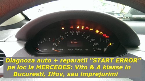 Start Error - Reparatie Mercedes A Class / Vito Imobilizat Programare Resetare Imobilizator la domiciliu