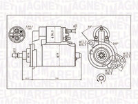 Starter (063720713010 MAGNETI MARELLI) AUDI,FORD,MERCEDES-BENZ,SEAT,SKODA