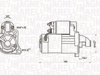 Starter (063721096010 MAGNETI MARELLI) MAZDA,PEUGEOT