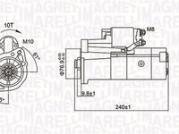 Starter (063721221010 MAGNETI MARELLI) MITSUBISHI