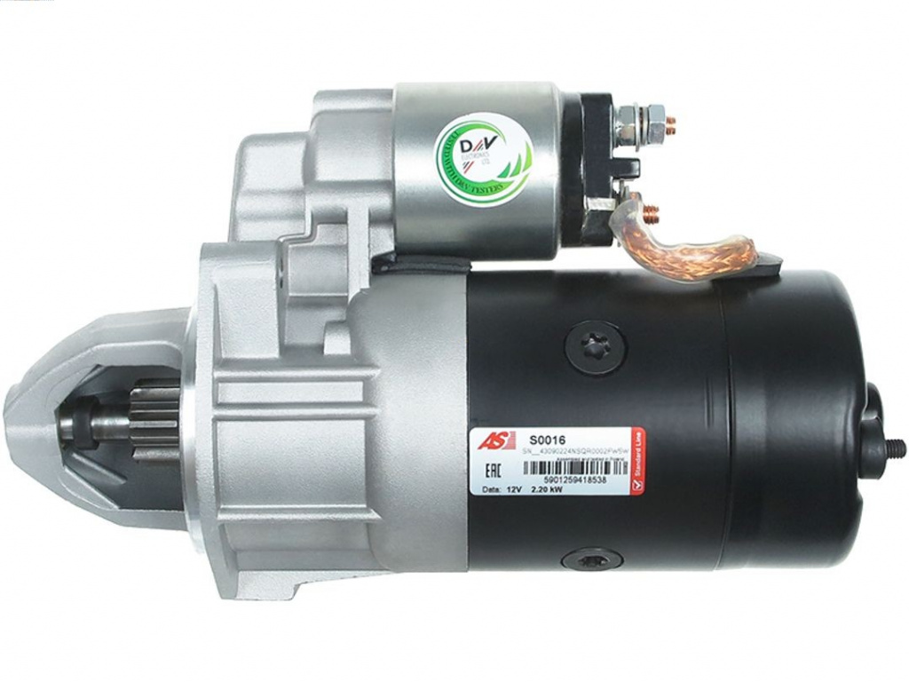 starter AS-PL S0016 model SSANGYONG KORA
