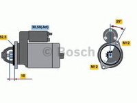 Starter AUDI A4 (8EC, B7) (2004 - 2008) BOSCH 0 986 021 610 piesa NOUA