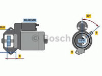 Starter BMW 3 cupe (E92) (2006 - 2013) BOSCH 0 986 022 670