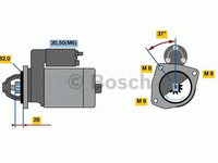 Starter FIAT DUCATO caroserie (250, 290) (2006 - 2020) BOSCH 0 986 023 120