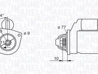 Starter FIAT PALIO Weekend (178DX), FIAT STRADA pick-up (178E), FIAT PUNTO (188) - MAGNETI MARELLI 063113003010