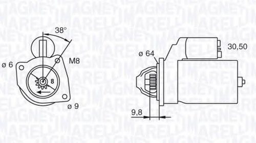 Starter FIAT SEICENTO (187), FIAT DOBLO (119)