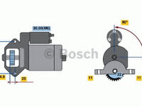 Starter FORD MONDEO II Combi (BNP) (1996 - 2000) BOSCH 0 986 022 561 piesa NOUA