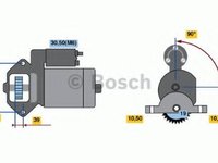 Starter FORD TRANSIT bus (FD_ _, FB_ _, FS_ _, FZ_ _, FC_ _), FORD TRANSIT Van (FA_ _), FORD TRANSIT platou / sasiu (FM_ _, FN_ _) - BOSCH 0 986 021 3