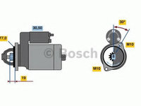 Starter HYUNDAI i30 CW (FD) (2007 - 2012) BOSCH 0 986 023 600 piesa NOUA