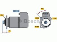 Starter IVECO EuroStar, IVECO EuroTrakker, IVECO EuroTech MP - BOSCH 0 986 018 810